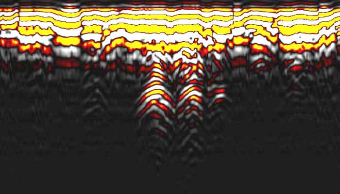 Georadar - erozja krasowa