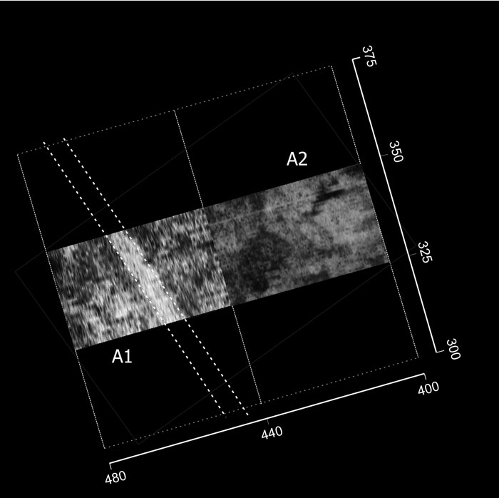 Georadar w Peru - Pachacamac - obszar A